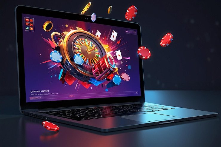 Simbol aturan taruhan yang transparan dan transaksi aman di layanan digital